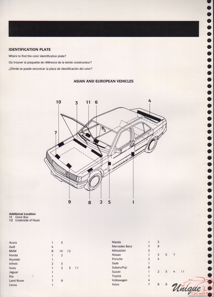 1999 Volvo Paint Charts Akzo 2